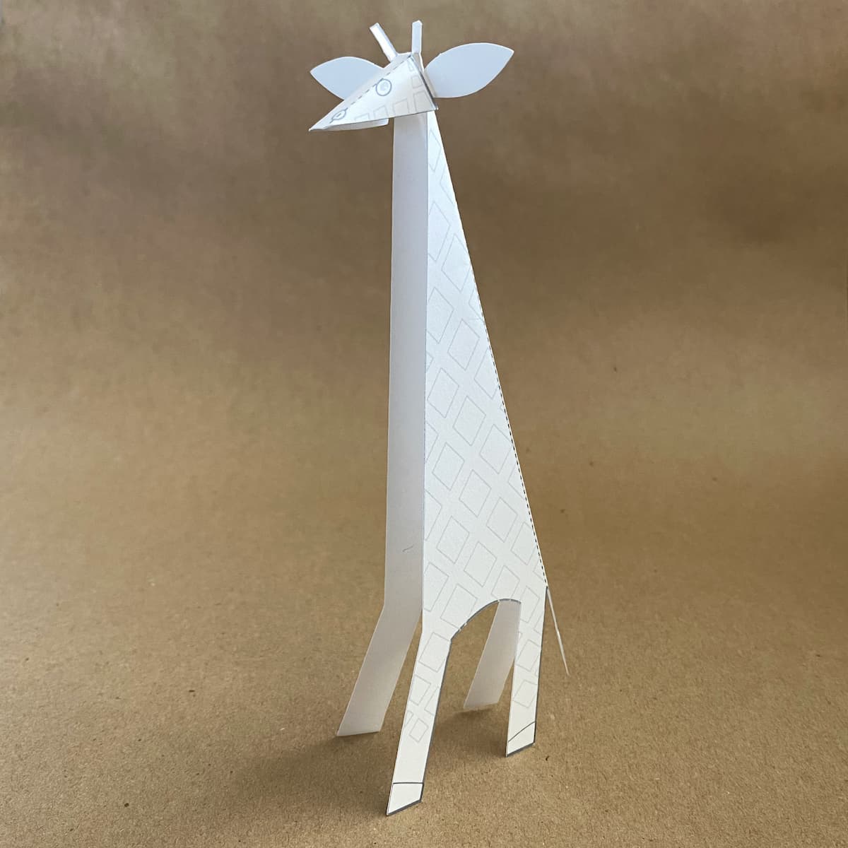 DIY Paper Giraffe Template Mozaic Studio