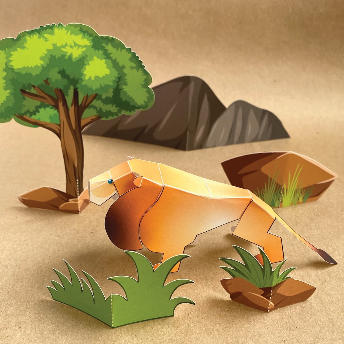 DIY Paper Elephant Mozaic Studio