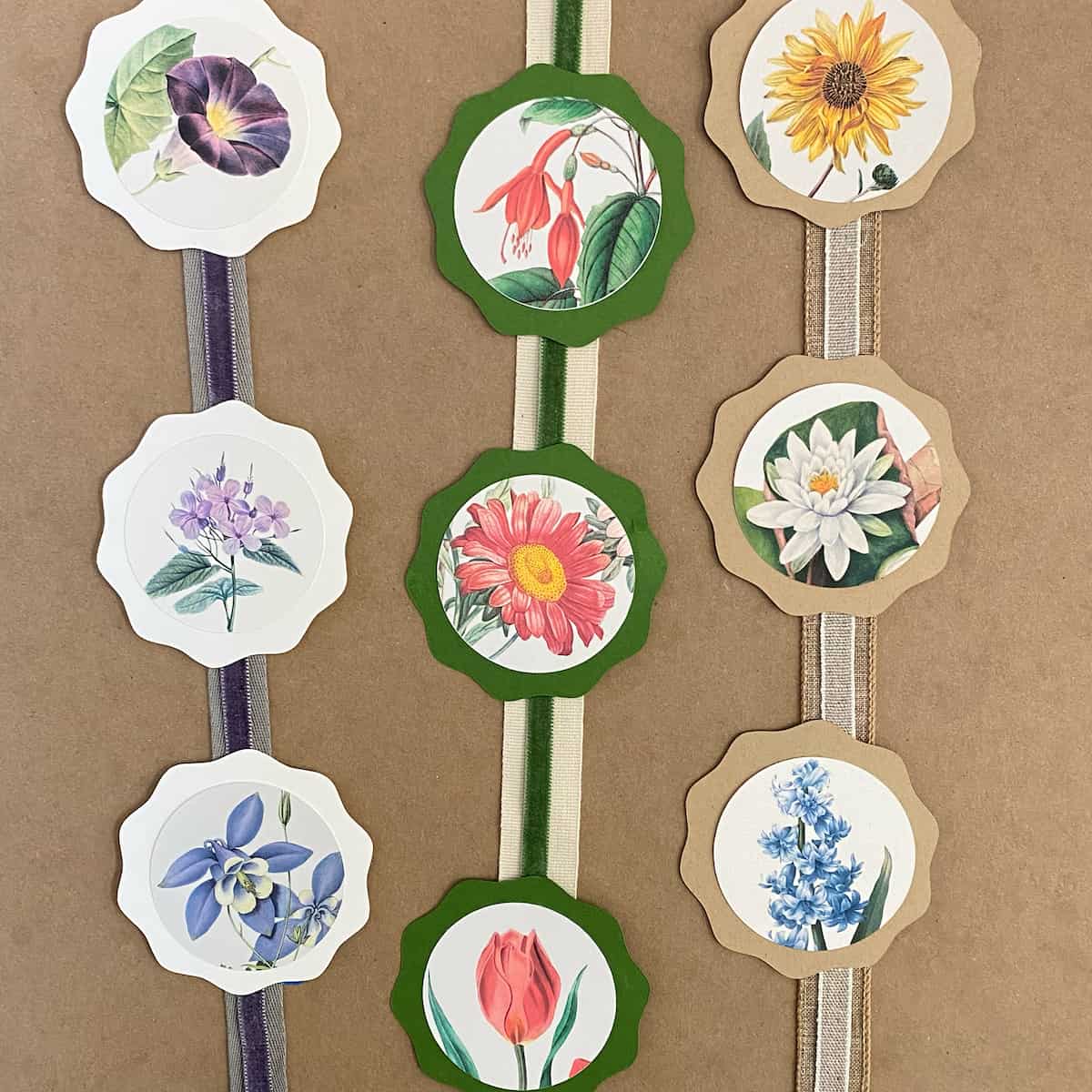 Vintage Botanical Medallion Garland Cakewalk for Mozaic Studio